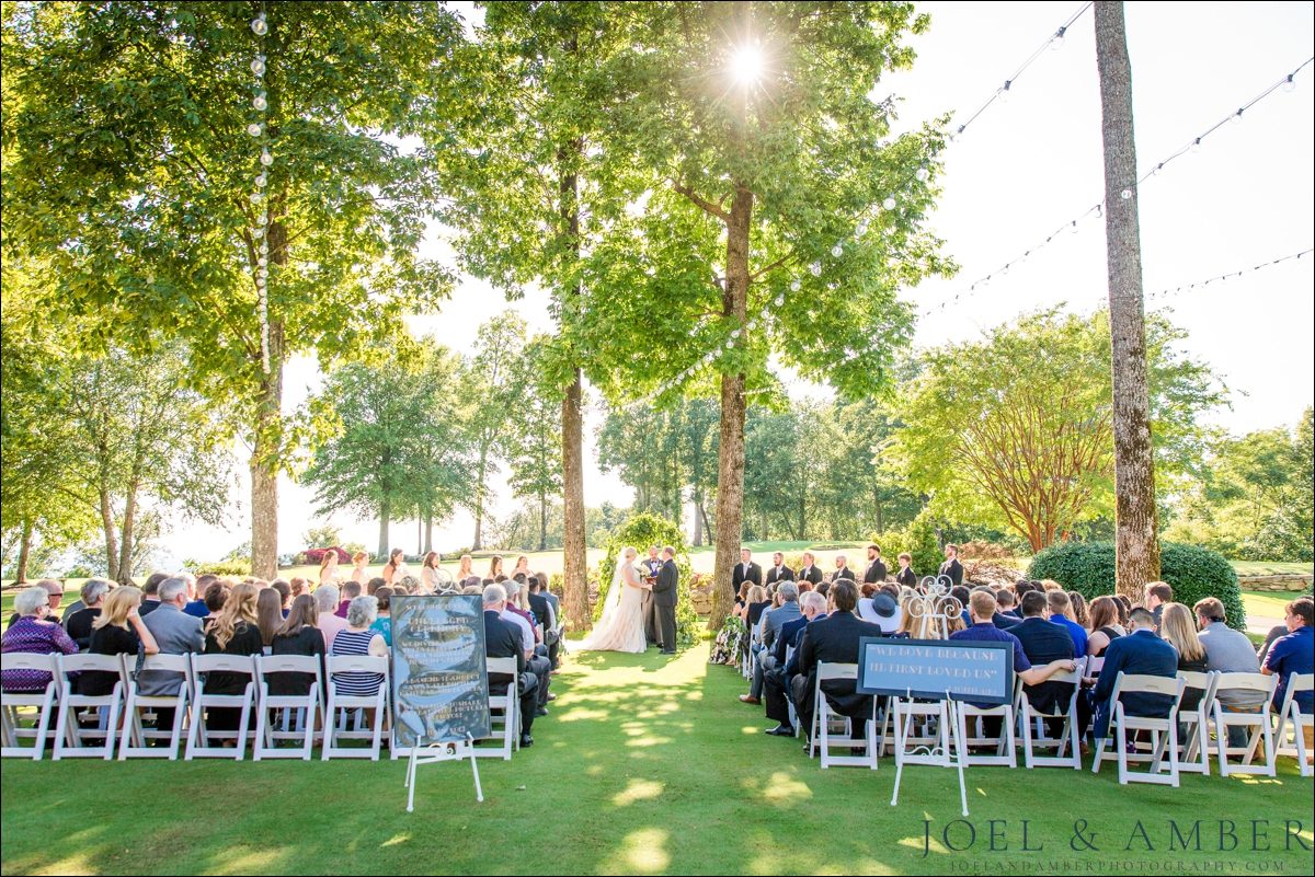 Wedding Ceremony at The Ledges in Huntsville, Alabama