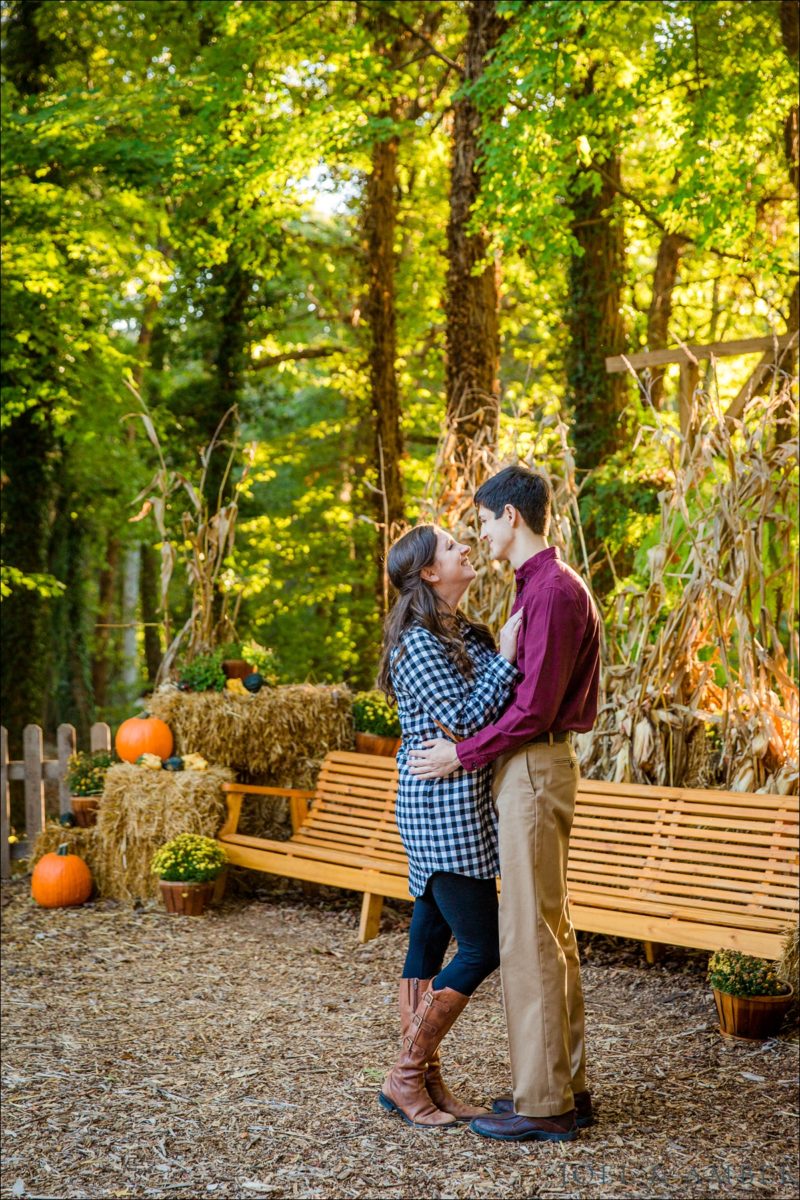 Fall engagement photo