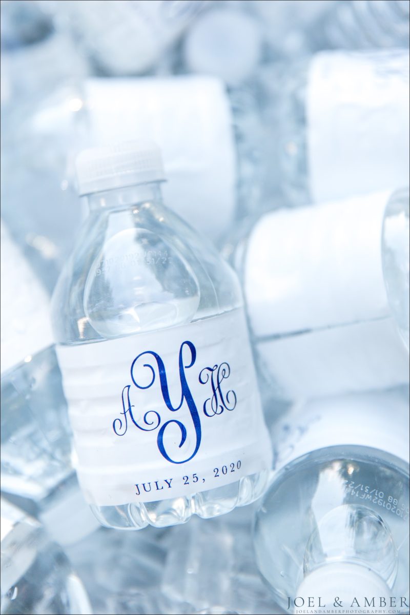 Customized Wedding Water Bottles