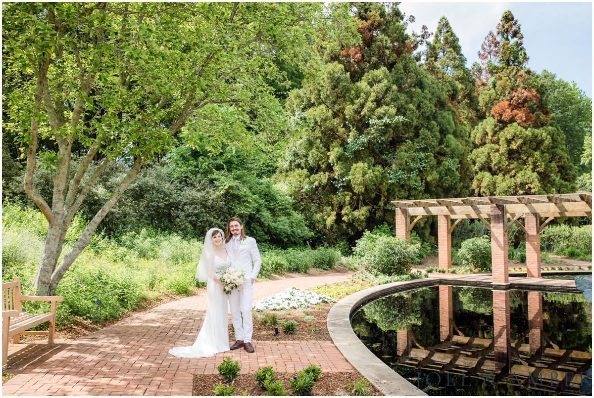 Huntsville Botanical Garden Wedding Portrait at the Japanese Aquatic Garden