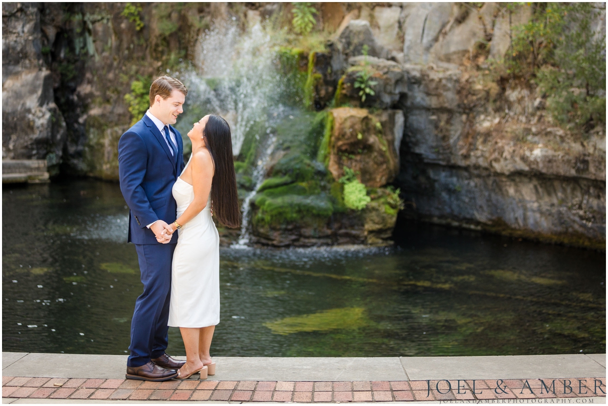 Downtown Huntsville summer morning engagement session