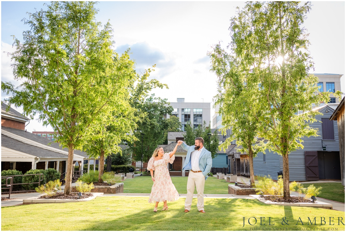 Constitution Village engagement photo