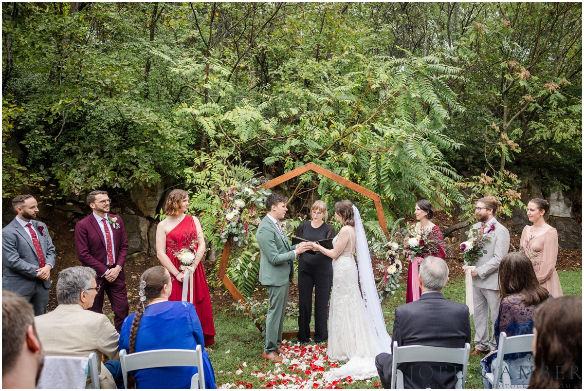 Misty Fall Monte Sano Backyard Wedding