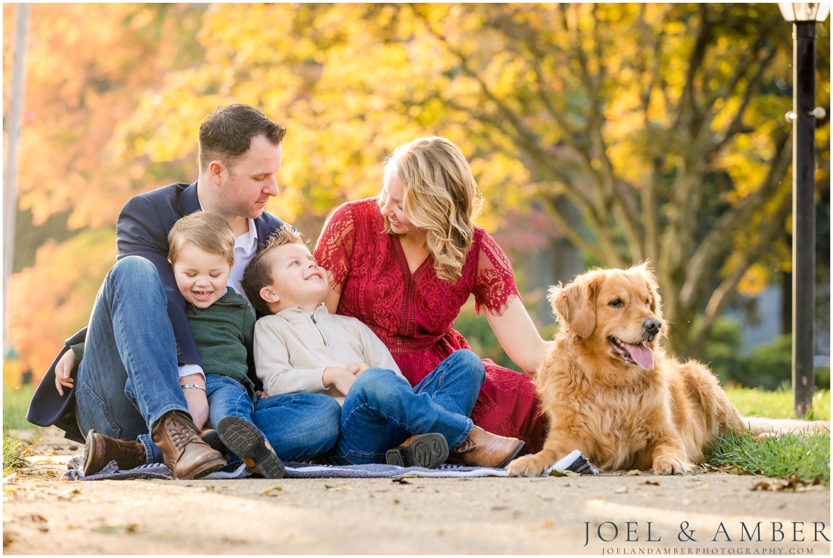 Fall family mini sessions downtown Huntsville