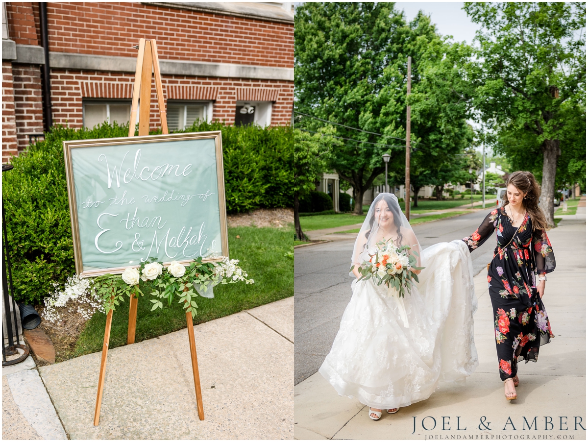Central Presbyterian Church wedding ceremony portraits