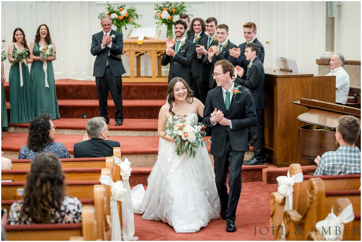 Central Presbyterian Church wedding ceremony portraits