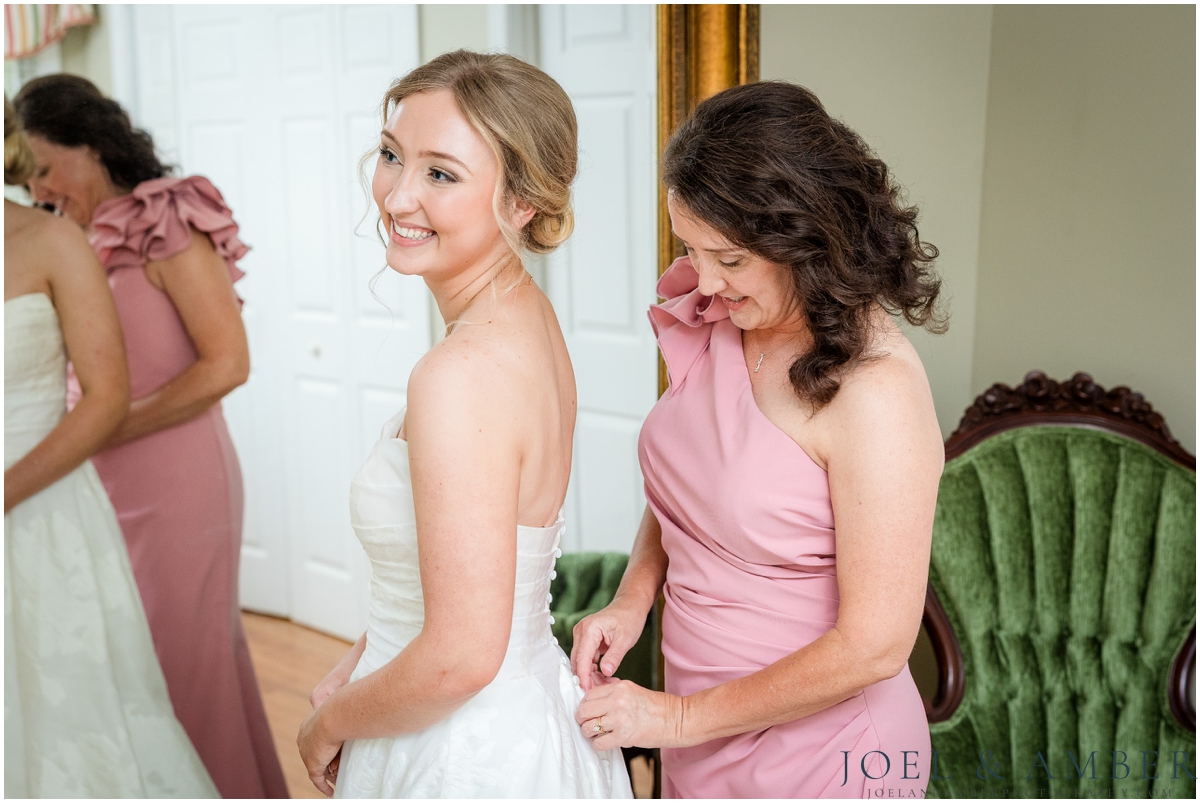 White and Blue Summer Wedding at Creekside at Collier's End