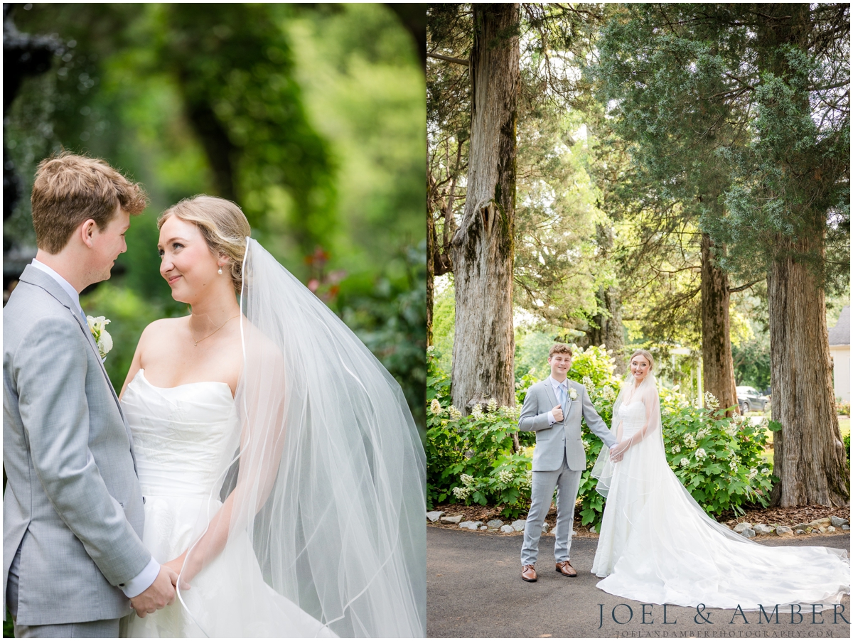 White and Blue Summer Wedding at Creekside at Collier's End