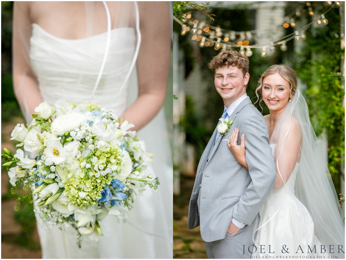 White and Blue Summer Wedding at Creekside at Collier's End