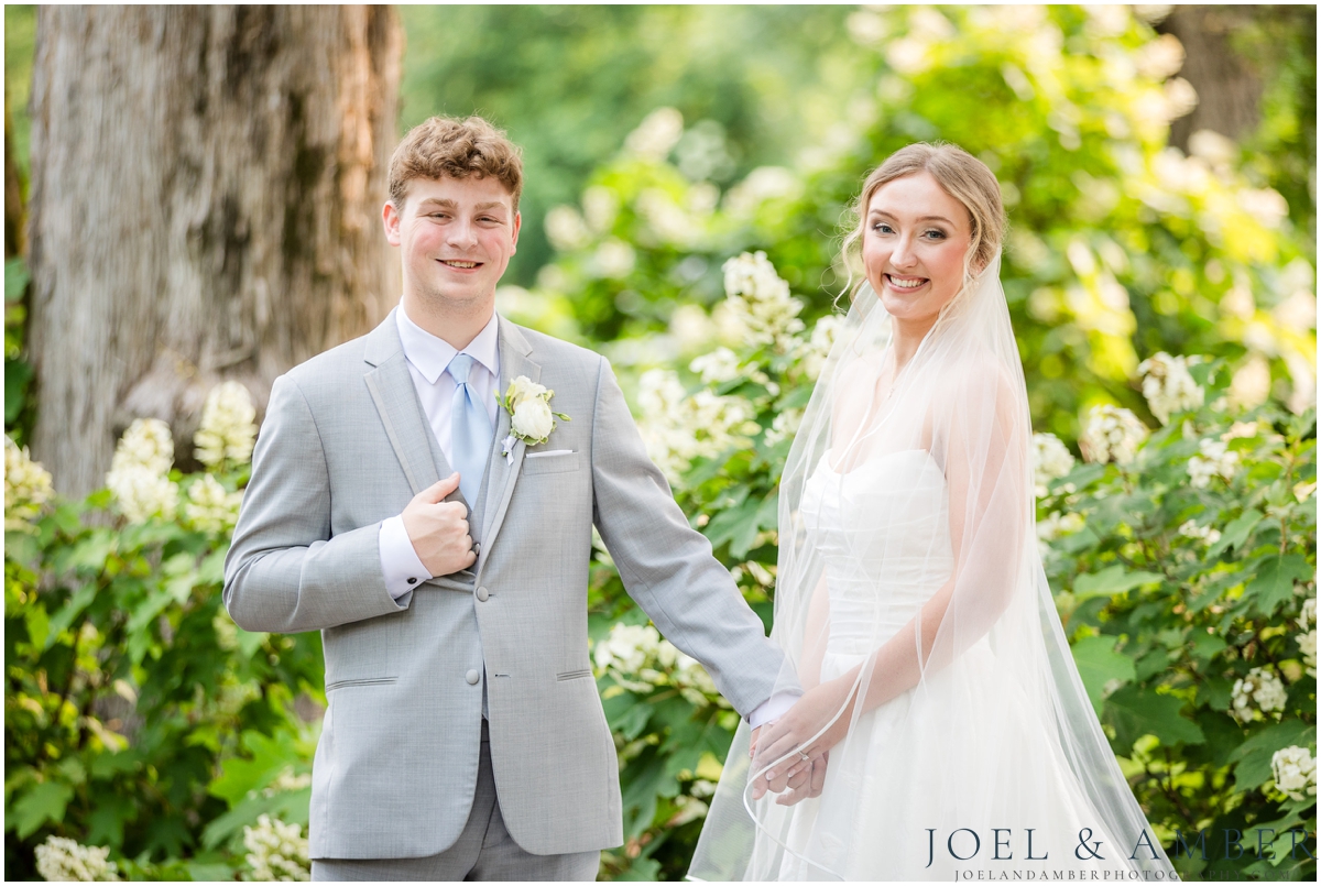 White and Blue Summer Wedding at Creekside at Collier's End