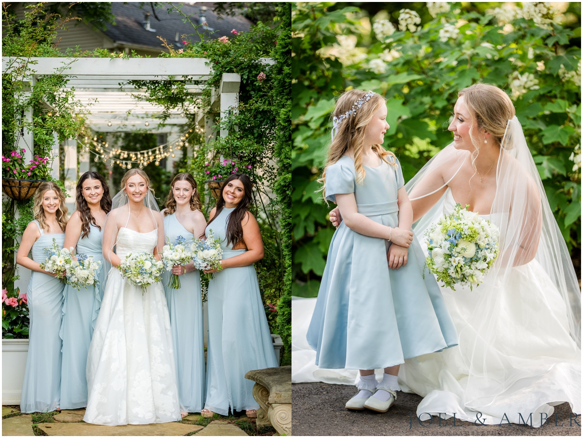 White and Blue Summer Wedding at Creekside at Collier's End