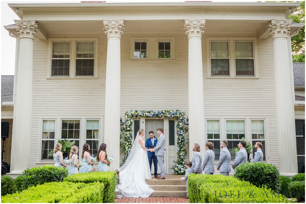 White and Blue Summer Wedding at Creekside at Collier's End