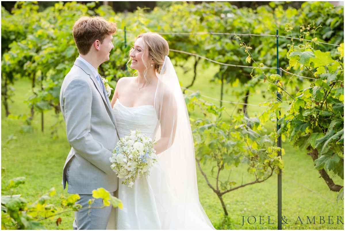 White and Blue Summer Wedding at Creekside at Collier's End