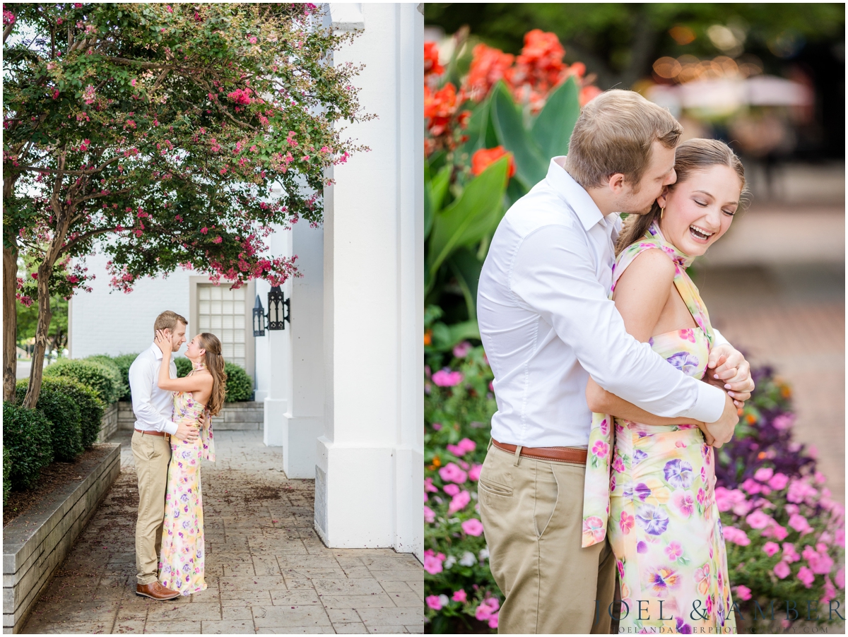 Bright and airy downtown Huntsville engagement session