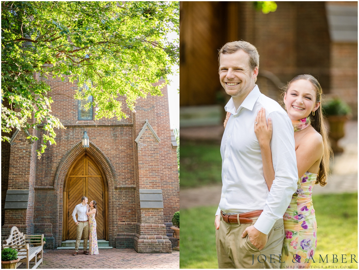 Bright and airy downtown Huntsville engagement session