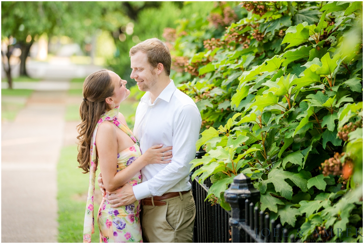 Bright and airy downtown Huntsville engagement session
