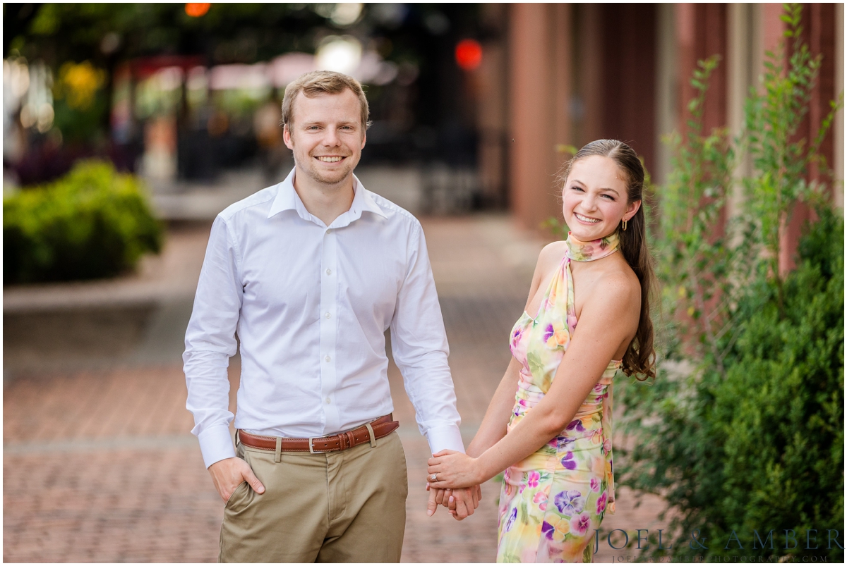 Bright and airy downtown Huntsville engagement session