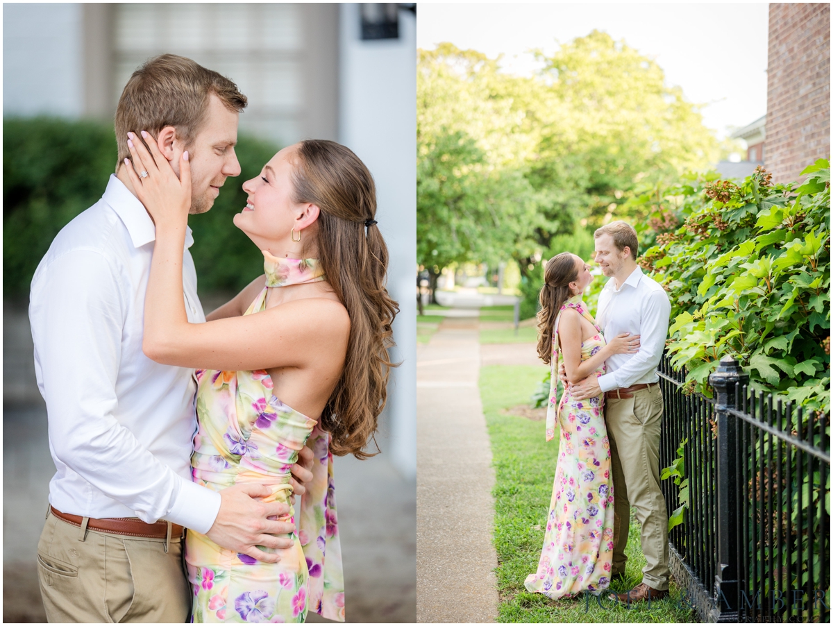 Bright and airy downtown Huntsville engagement session
