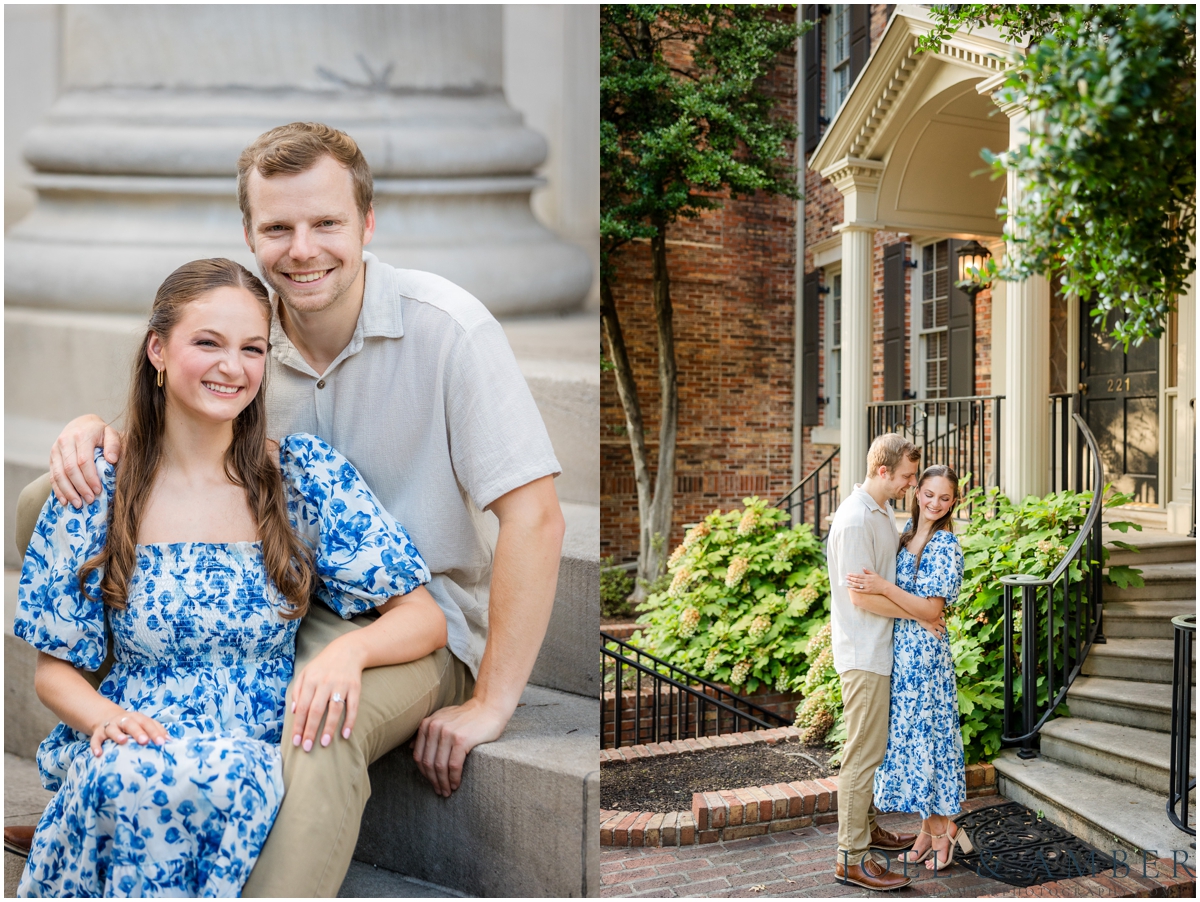 Bright and airy downtown Huntsville engagement session