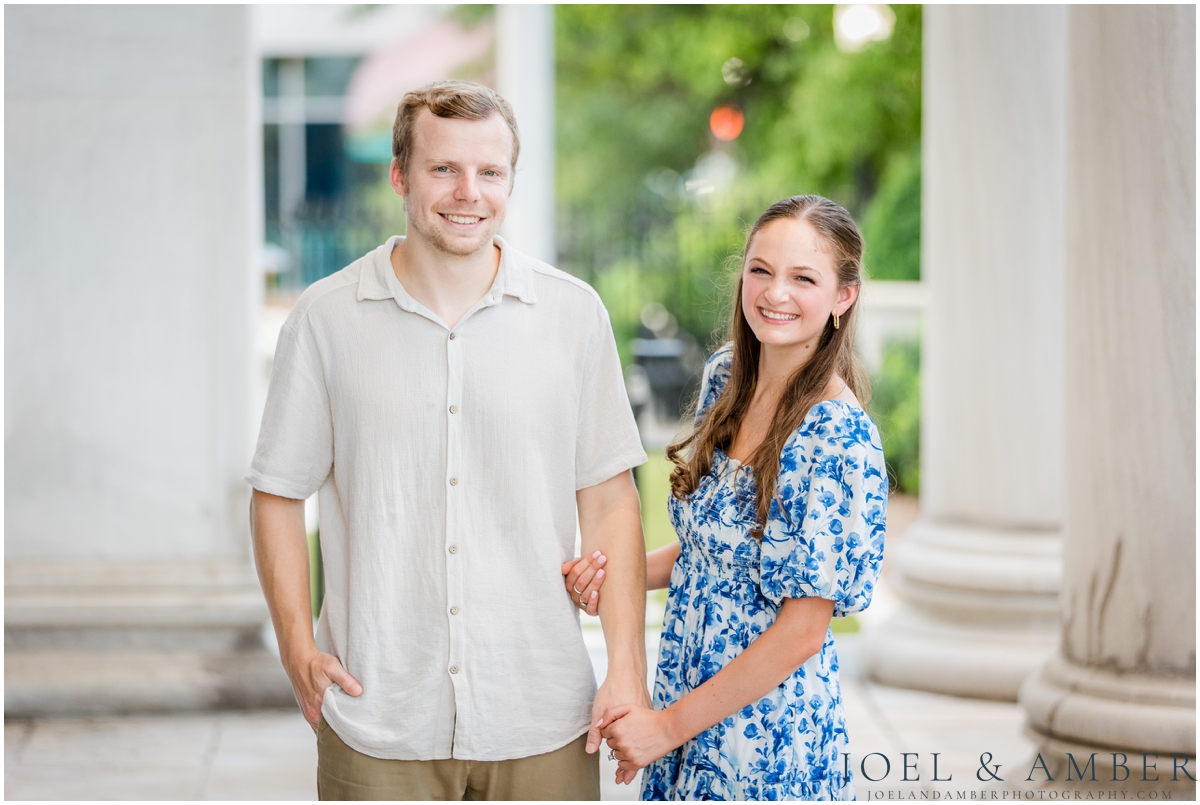 Bright and airy downtown Huntsville engagement session