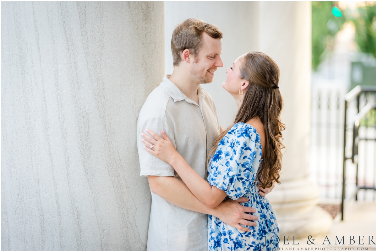 Bright and airy downtown Huntsville engagement session