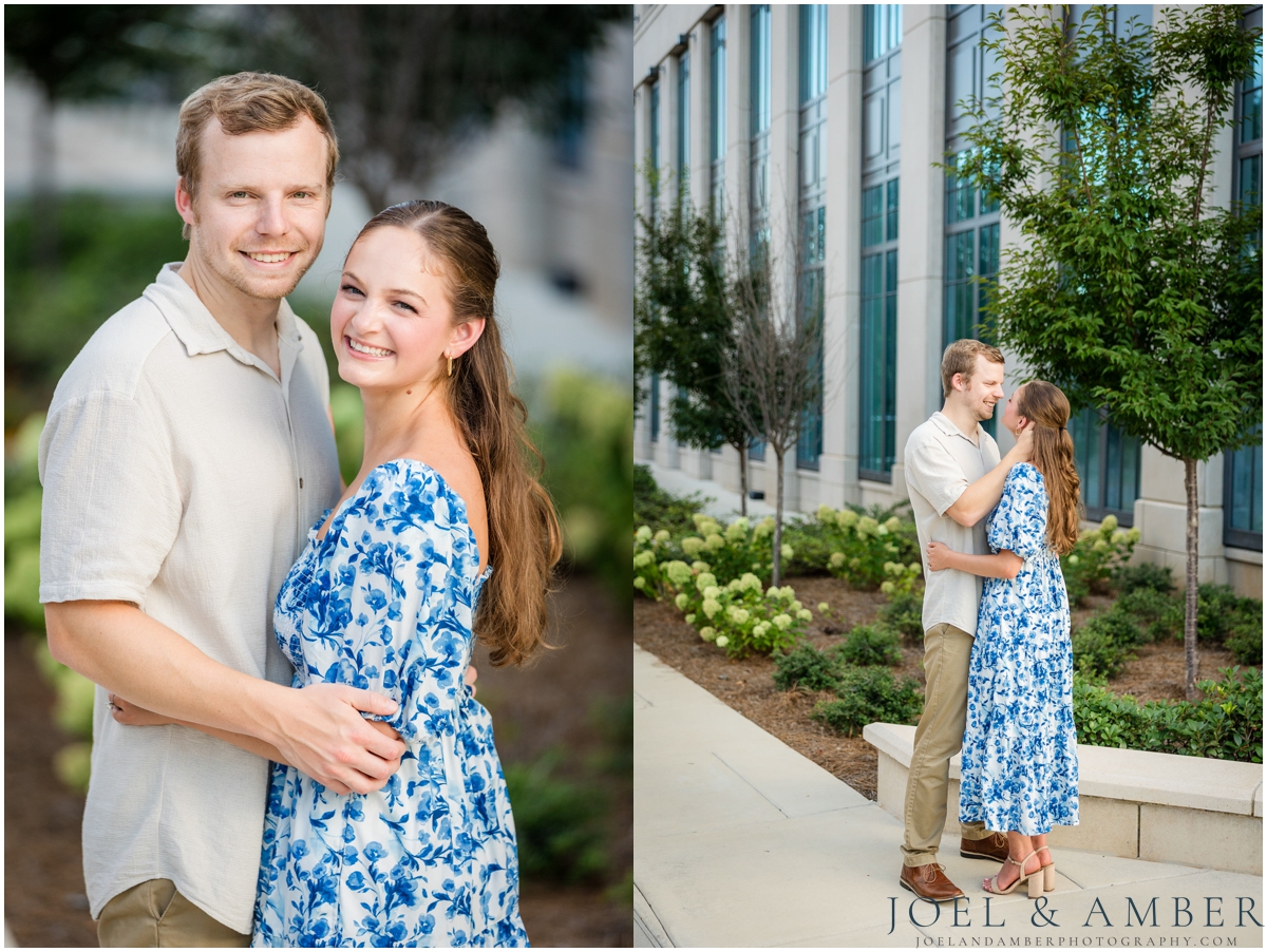 Bright and airy downtown Huntsville engagement session