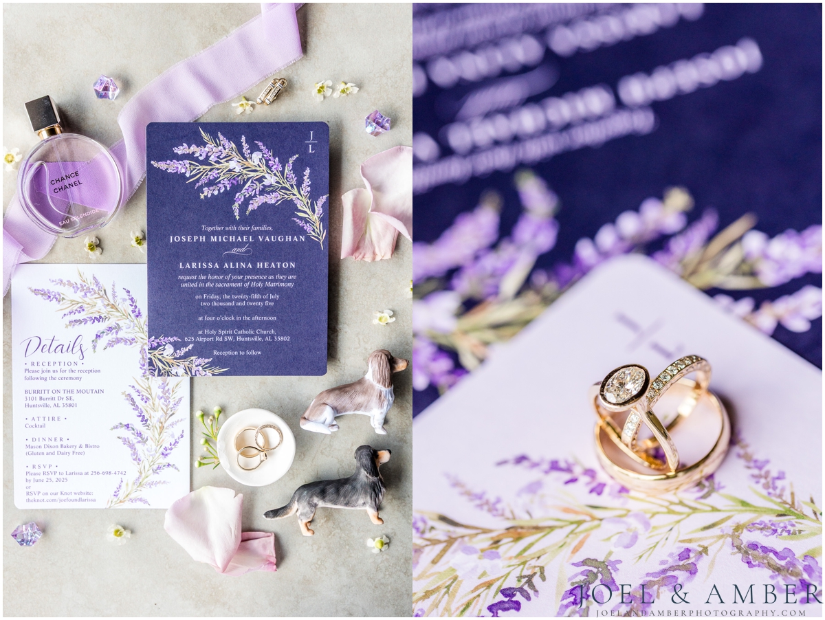 Navy and Lavender Summer Wedding at Burritt on the Mountain and Holy Spirit Catholic Church