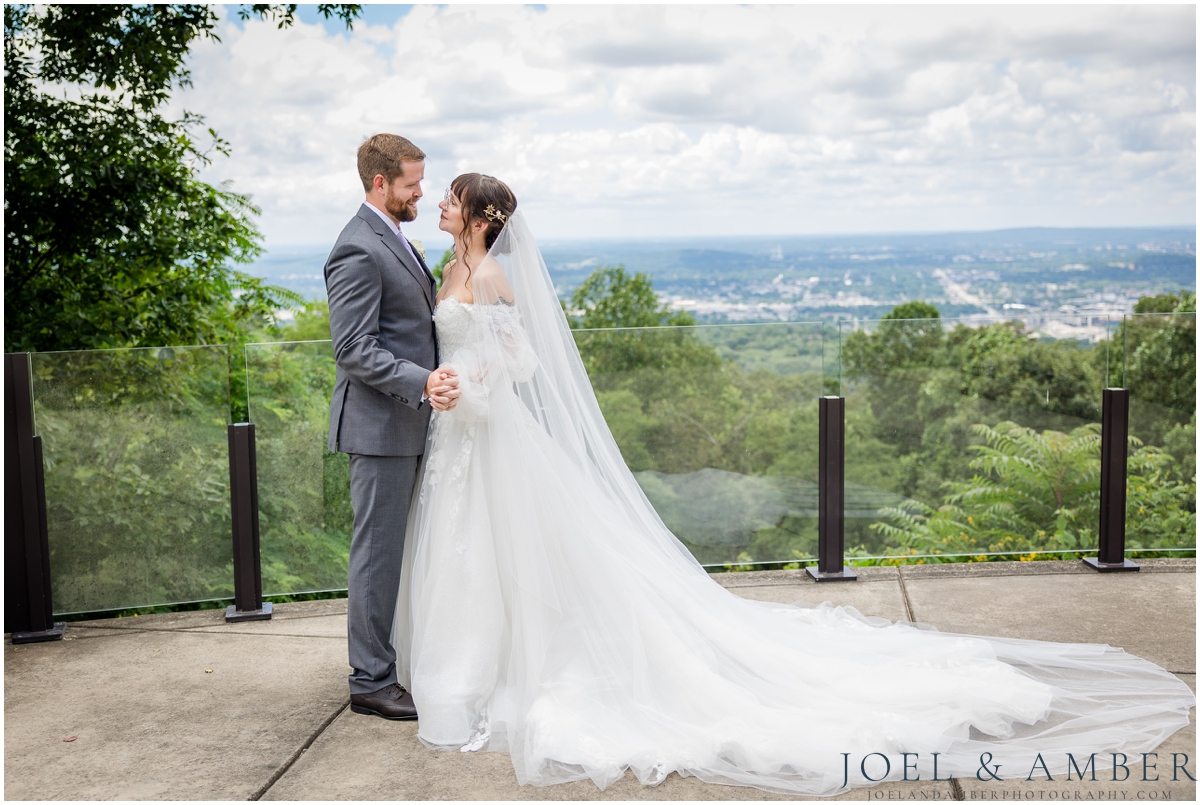 Navy and Lavender Summer Wedding at Burritt on the Mountain and Holy Spirit Catholic Church