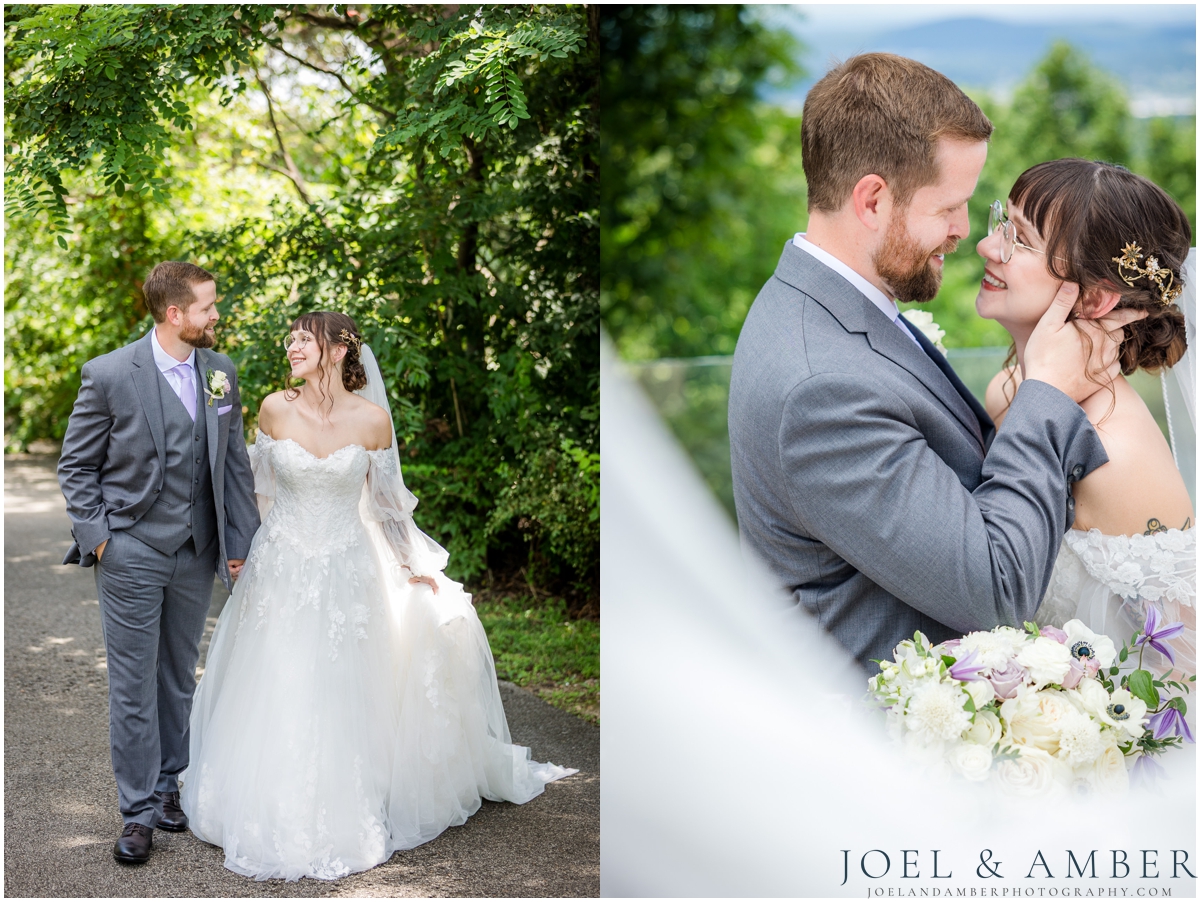 Navy and Lavender Summer Wedding at Burritt on the Mountain and Holy Spirit Catholic Church
