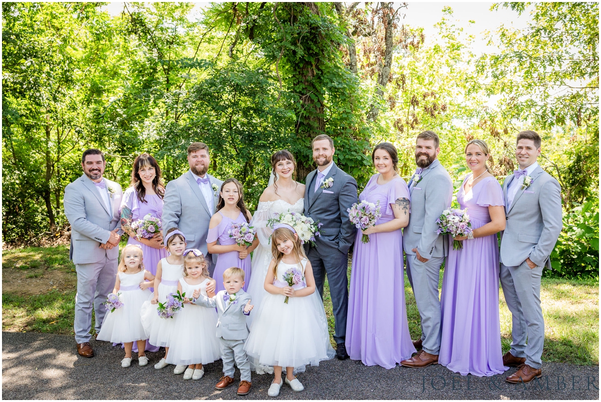Navy and Lavender Summer Wedding at Burritt on the Mountain and Holy Spirit Catholic Church