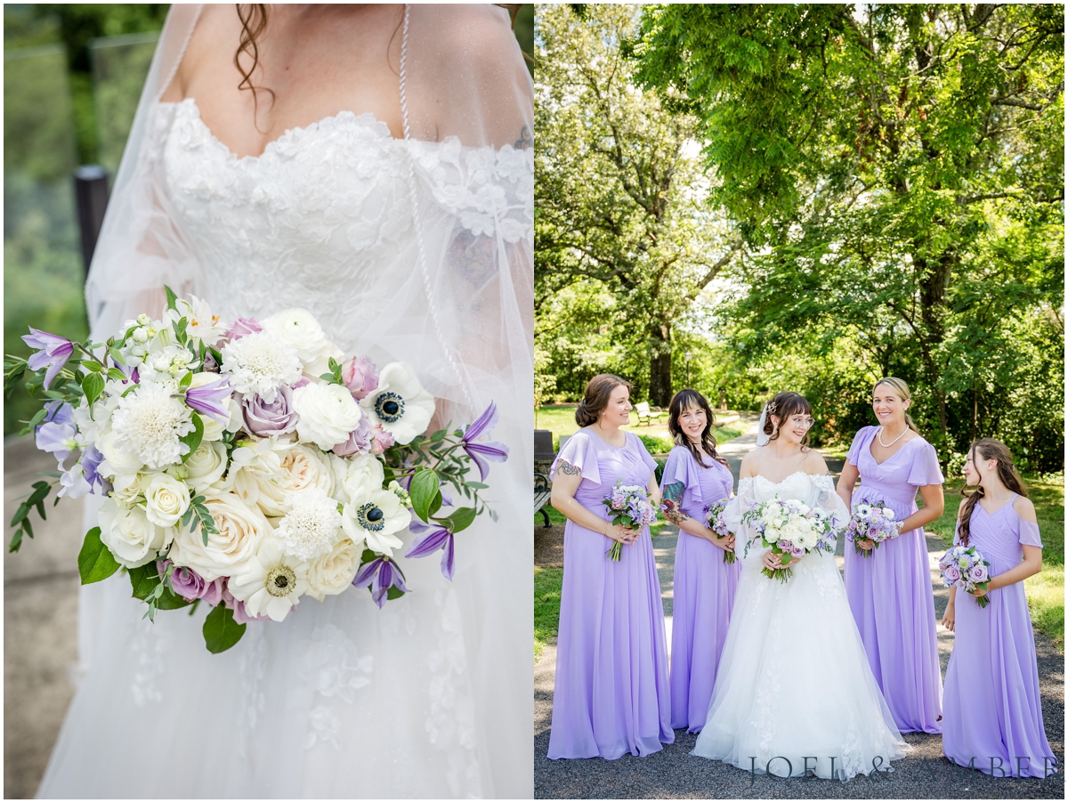 Navy and Lavender Summer Wedding at Burritt on the Mountain and Holy Spirit Catholic Church