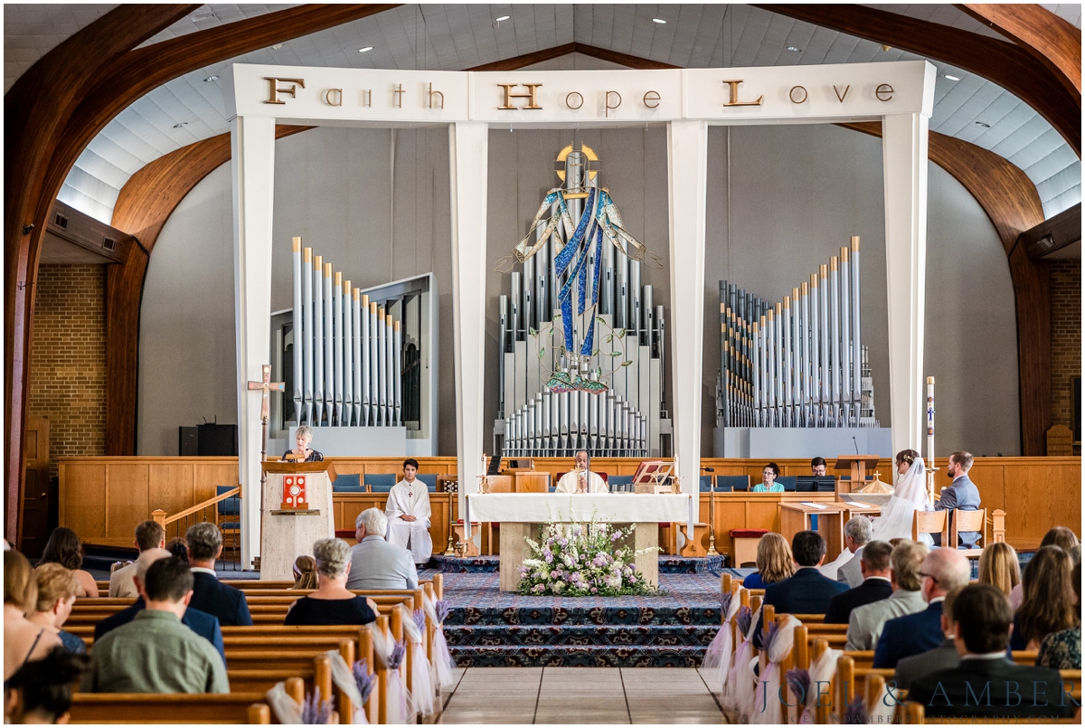 Navy and Lavender Summer Wedding at Burritt on the Mountain and Holy Spirit Catholic Church