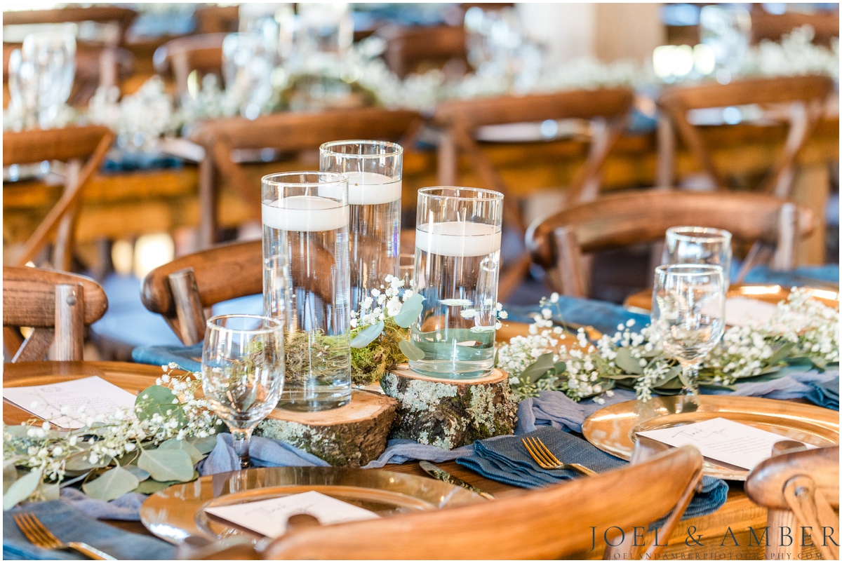 Casey Acres at Chigger Farms Fall Wedding Reception space