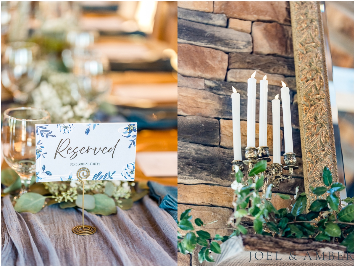 Casey Acres at Chigger Farms Fall Wedding Reception space