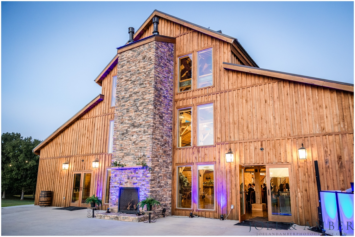 Casey Acres at Chigger Farms Fall Wedding Reception space