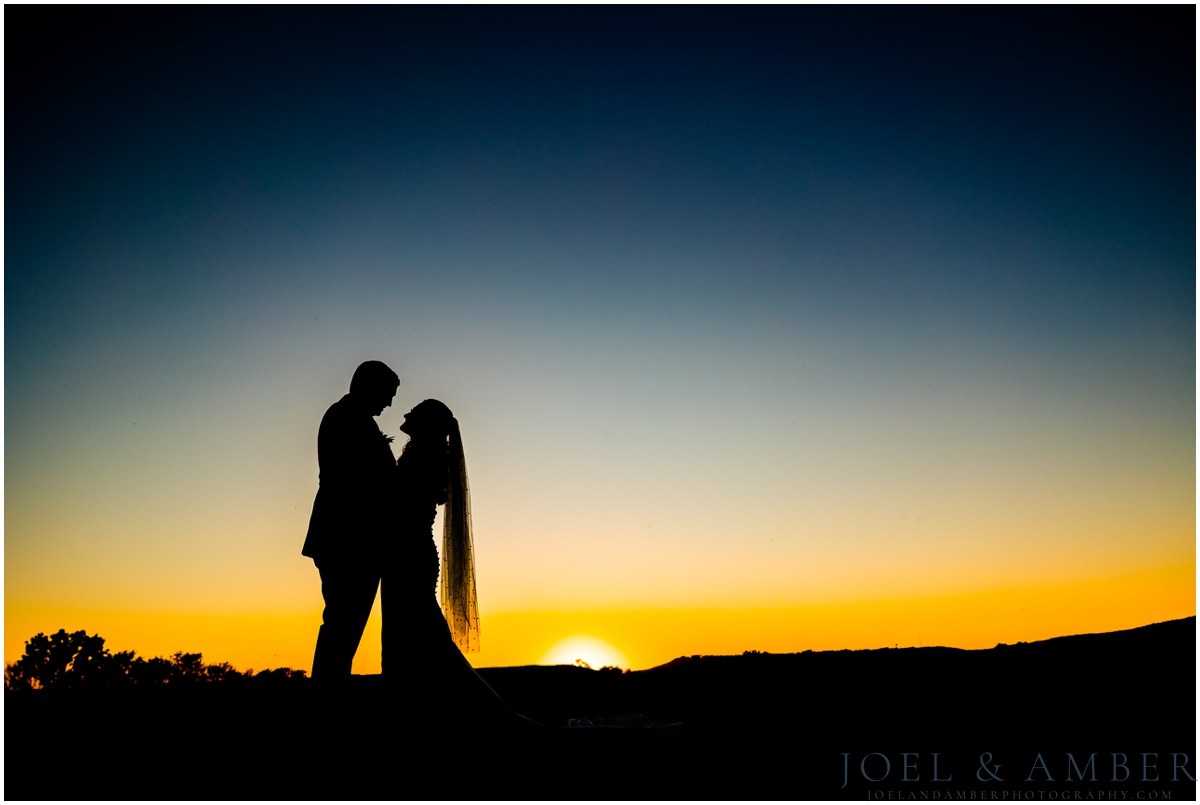Casey Acres at Chigger Farms Fall Wedding Sunset bride and groom portraits