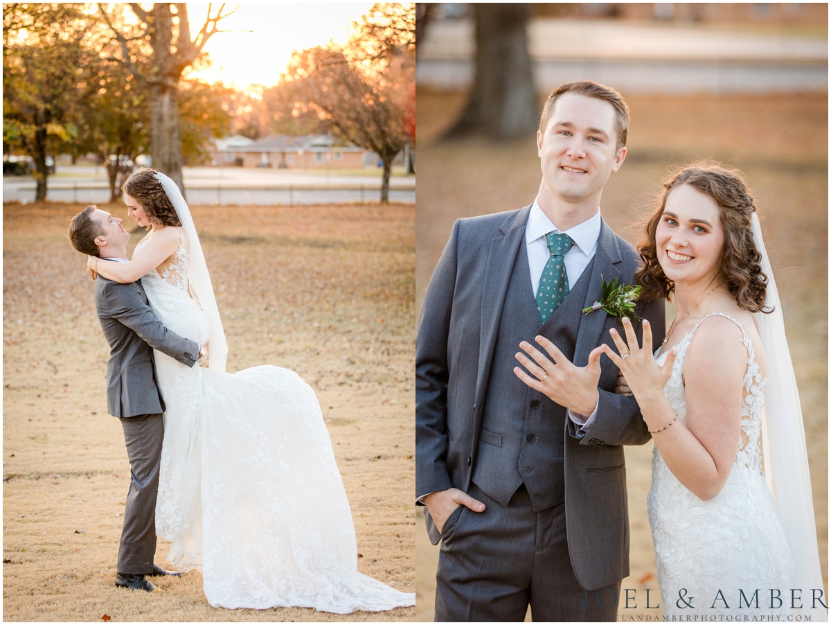 Fall Historic Roundhouse Wedding downtown Huntsville