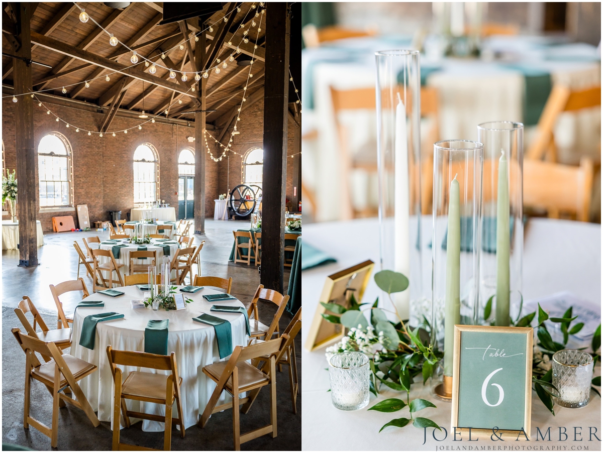 Fall Historic Roundhouse Wedding downtown Huntsville