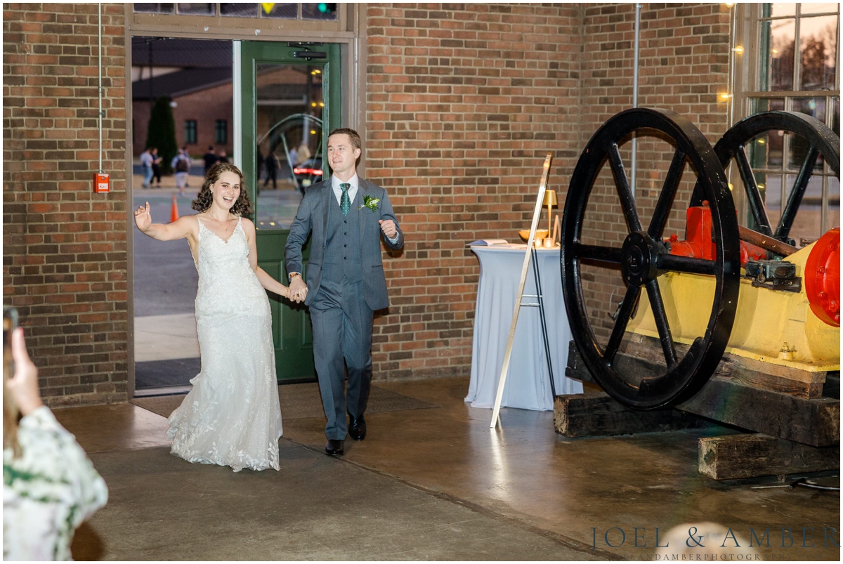 Fall Historic Roundhouse Wedding downtown Huntsville