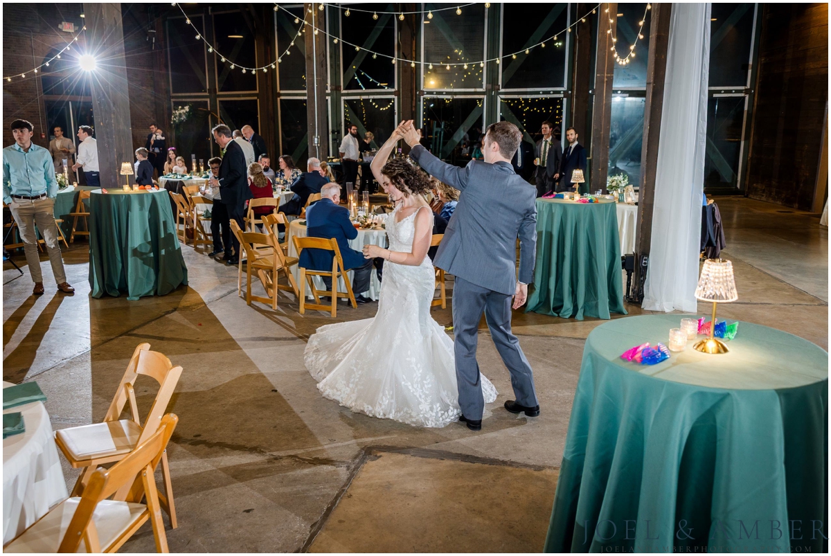 Fall Historic Roundhouse Wedding downtown Huntsville