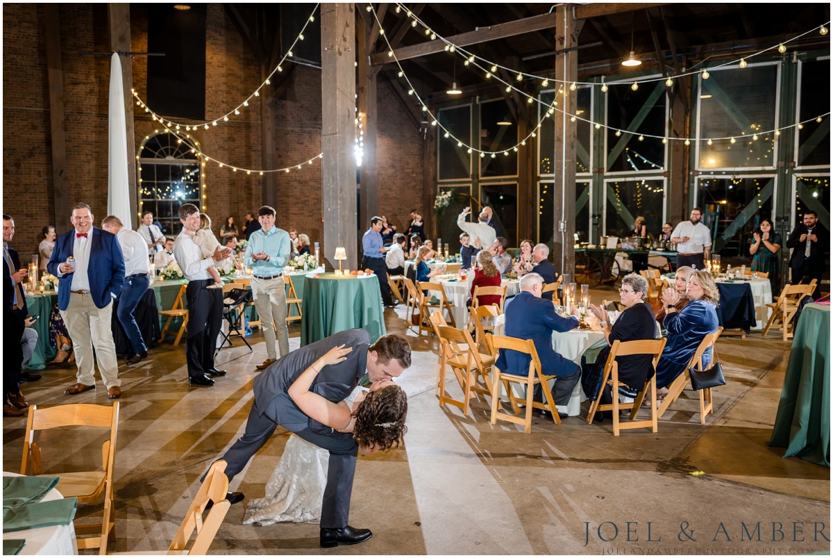 Fall Historic Roundhouse Wedding downtown Huntsville