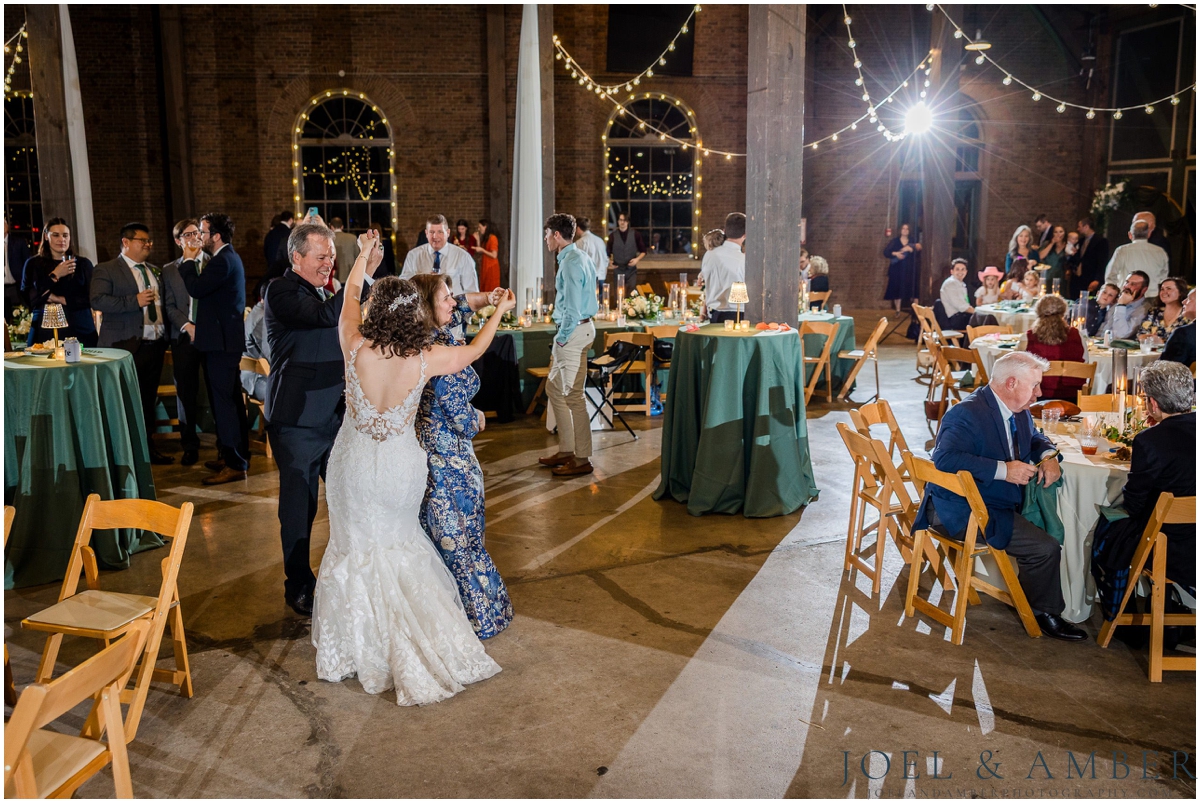 Fall Historic Roundhouse Wedding downtown Huntsville