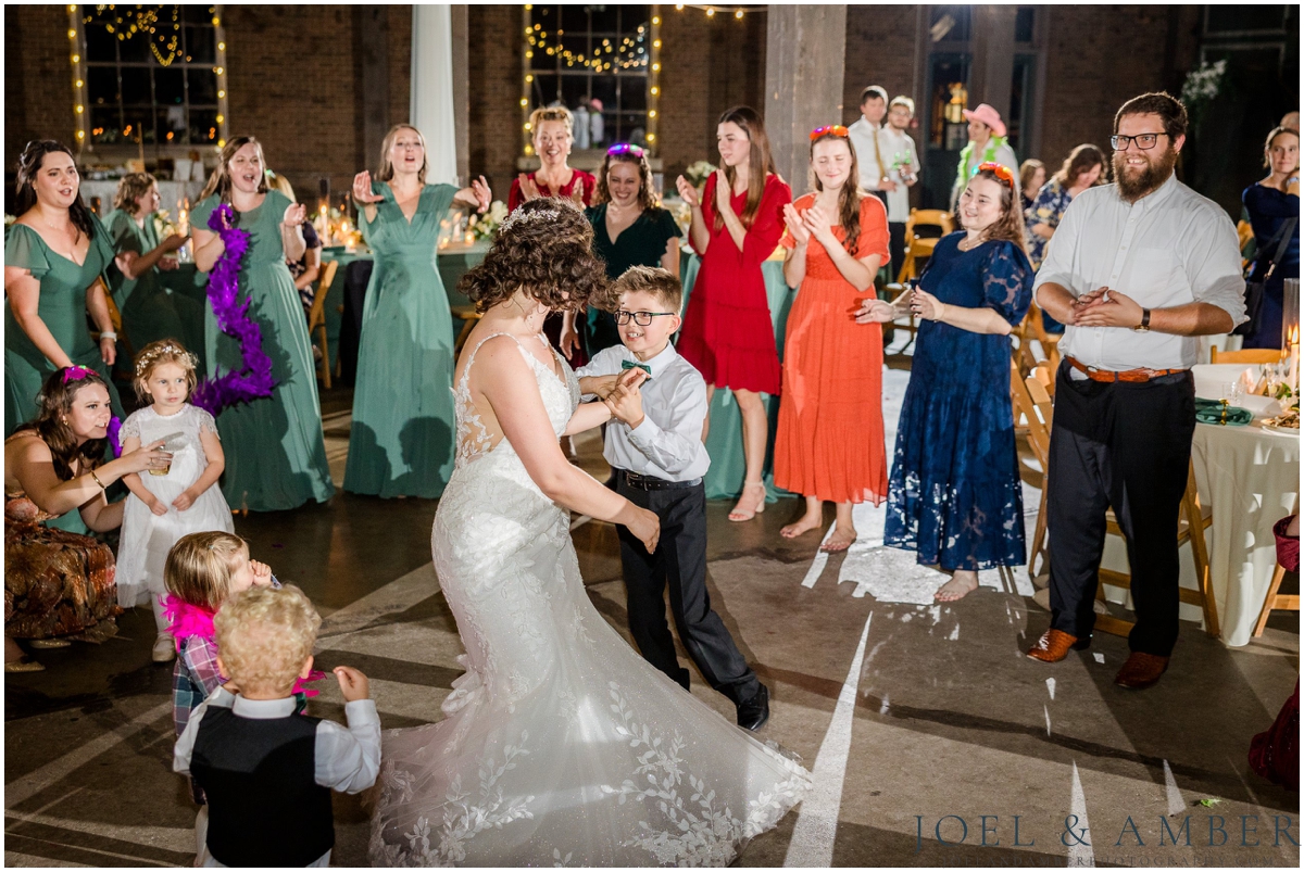 Fall Historic Roundhouse Wedding downtown Huntsville
