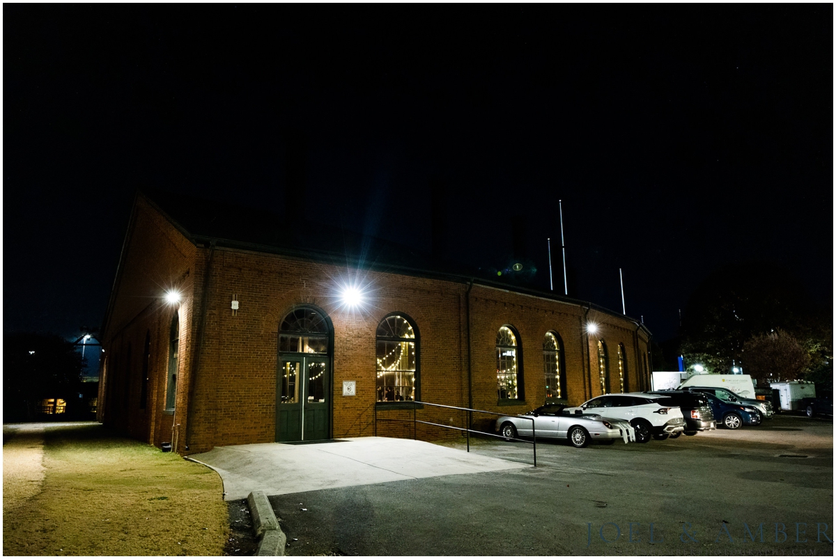 Fall Historic Roundhouse Wedding downtown Huntsville