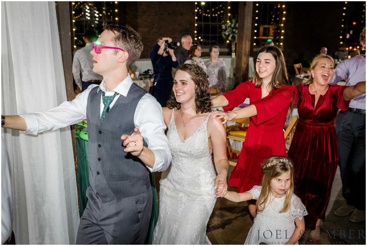 Fall Historic Roundhouse Wedding downtown Huntsville