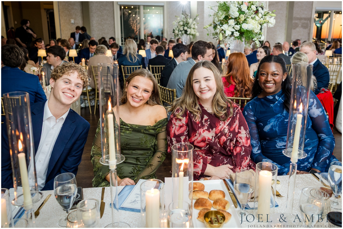 Blue and White Winter Burritt on the Mountain Wedding