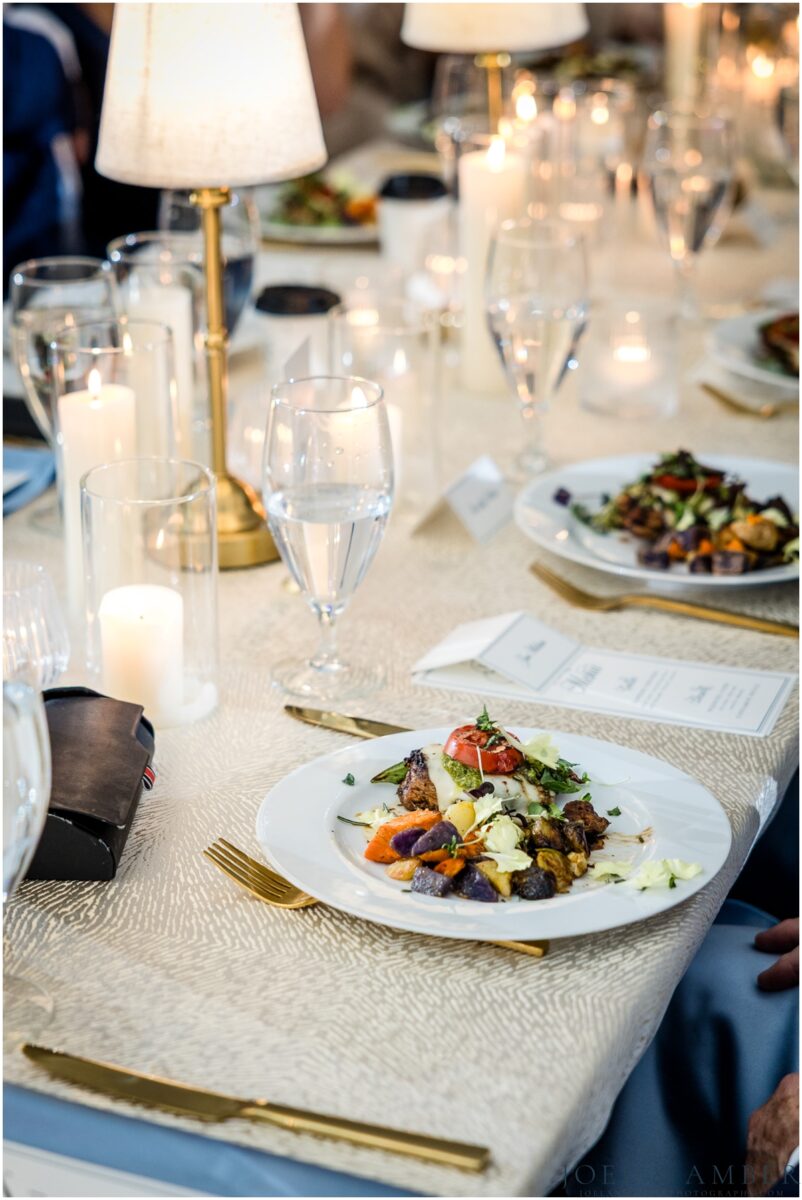 Blue and White Winter Burritt on the Mountain Wedding