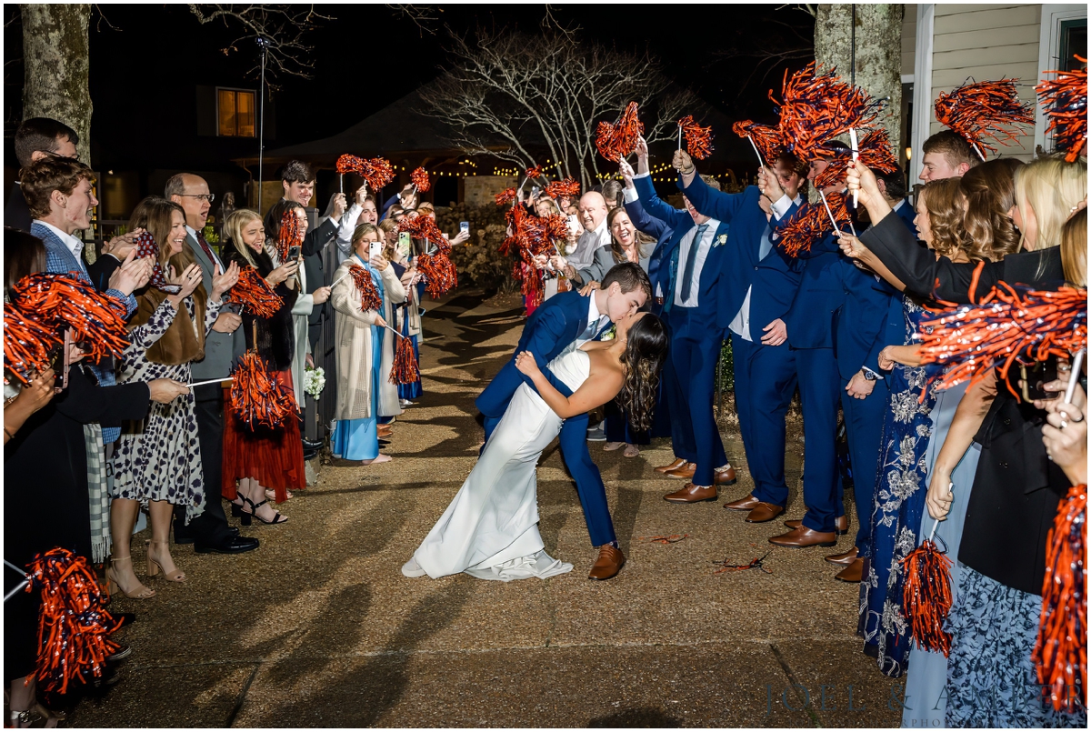 Blue and White Winter Burritt on the Mountain Wedding