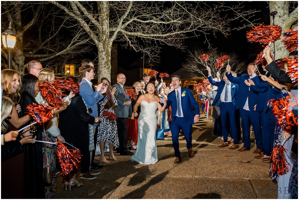 Blue and White Winter Burritt on the Mountain Wedding
