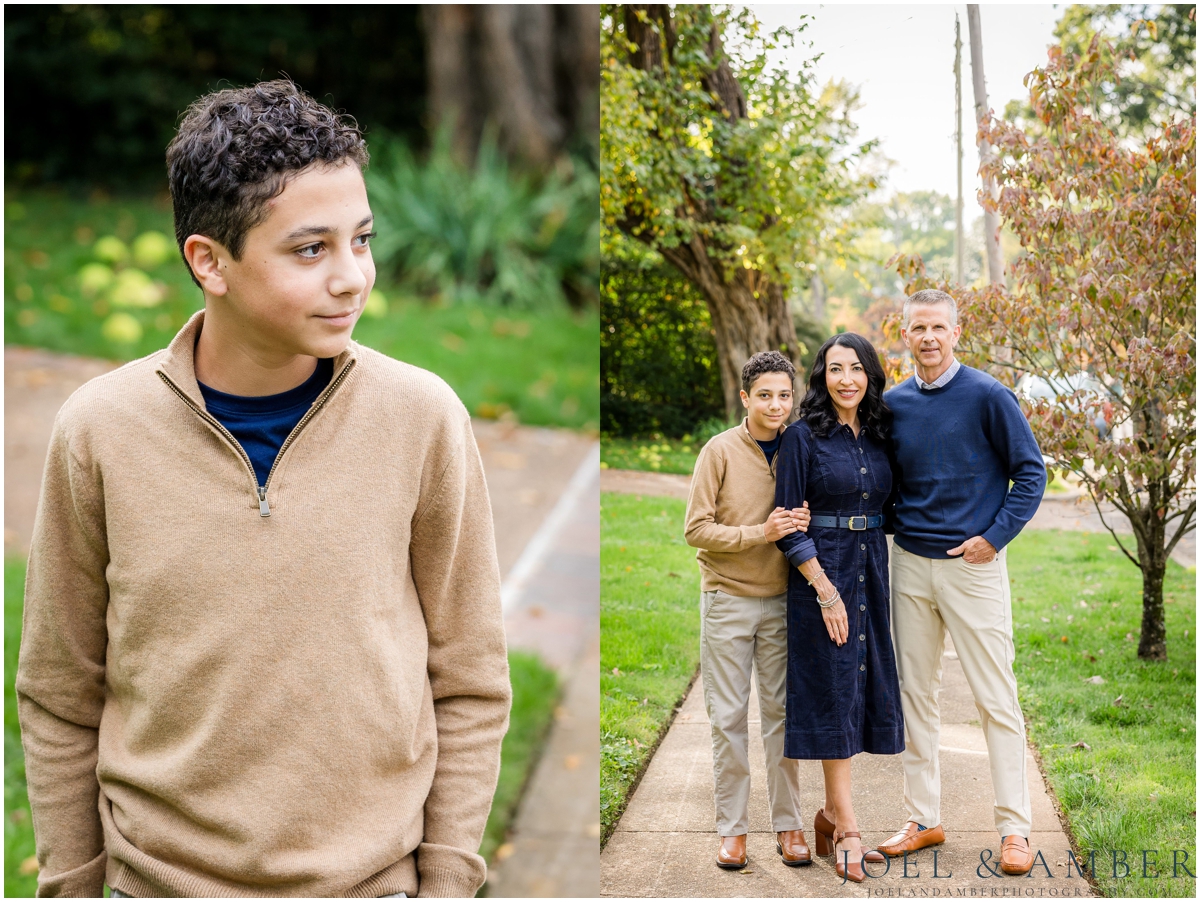 Downtown Twickenham district fall family mini sessions